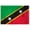 4x6 ft Nylon Flag, variant on AGAS St Kitts Flag 4x6 inch - 11" Plastic Pole 100% Outdoor Polyester Stitched Edges St Kitts Mini Flag on a Stick
