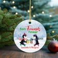 thumbnail image 4 of Best Friends Penguin Forever Christmas Ornament 2025, Personalized Best Friends 1st Xmas Ornament, Custom Name Penguin Friends Ornaments, Hanging Tree Christmas Decor Holiday Present mtvXFj, 4 of 6