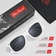 thumbnail image 4 of Gafas de sol polarizadas retro rebobinadas para hombres y mujeres - Gafas de sol clásicas con protección UV, 4 of 6