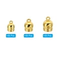 thumbnail image 3 of Uxcell 6.5mm, 8mm, 9mm Cord End Caps Set, 150Pcs Round Cord Findings Clasp, Gold Tone, 3 of 6