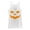 White Heather, variant on Women's CHIN UP Halloween Jack o' Lantern Face  Racerback Tank Top Black Heather Small
