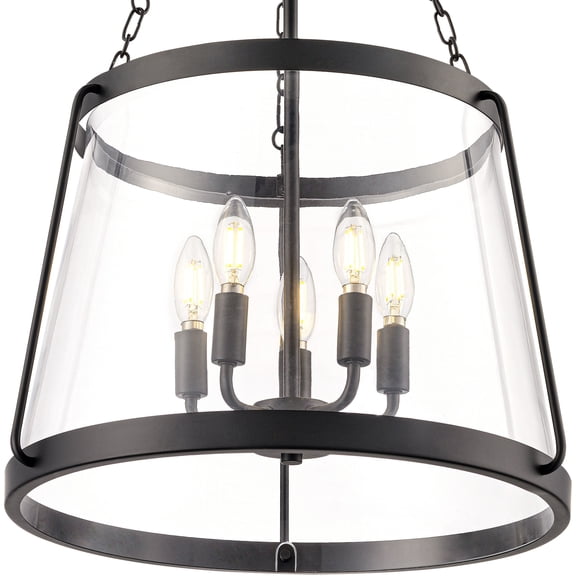 Millennium Lighting 21405 Adabella 5 Light 18" Wide Multi Light Pendant - Black