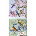 thumbnail image 1 of Great Art Now Hummingbird & Oriole Bird Botanical by Art Licensing Studio 2 Piece Canvas Art Set Each 14W x 14H, 1 of 3