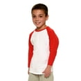 thumbnail image 3 of Kids BaseBall Raglan T-shirt,Infant Raglan Tee-White/Kelly Green-6-12m, 3 of 4