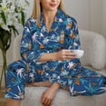 thumbnail image 6 of Uemuo Hawaiian Style Pattern Womens Pajama Sets,PJ Set for Women,Pajamas for Women Logo,Long Sleeve Pajama Set for Women,Soft Long Sleeve Top With Pants-Medium, 6 of 9