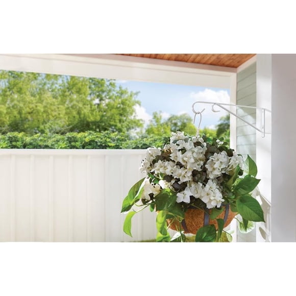 Plant Hook LIVING ACCENTS - Soporte de pared (acero blanco, 38 cm)