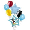 7 pc Mickey Mouse 1st Birthday Balloon Bouquet Party Decoration Blue Disney Boy