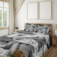 thumbnail image 3 of Ambesonne Italy Fitted & Top Sheet Set with Shams, St. Matthew, Pale Grey, 3 of 8