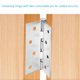 thumbnail image 2 of Kearding 2 uds bisagras de acero inoxidable bisagras de puerta con rodamiento de bolas 100x 78x 2,5mm Conjuntos de muebles de dormitorio Kearding HA014270-00, 2 of 5