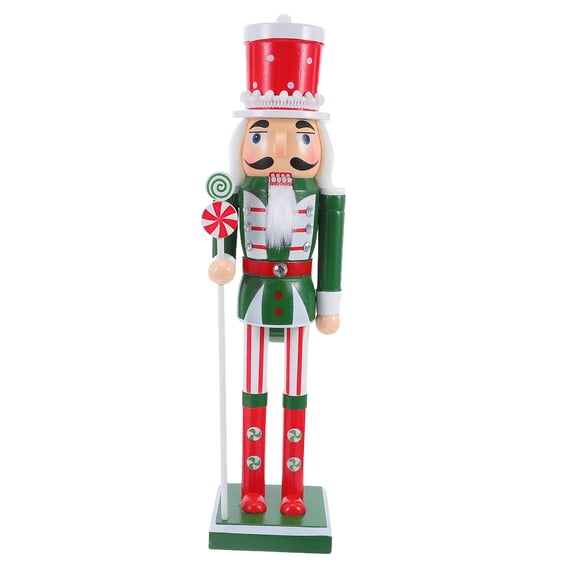 HONITANO 1Set Wooden Nutcracker Puppet Soldier 15.0*3.9*3.5in for Christmas Celebration Decorative