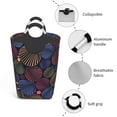 thumbnail image 4 of Bingfone Colorful Shells Laundry Hamper,Large Canvas Fabric Lightweight Storage Basket Toy Organizer Dirty Clothes Collapsible, 4 of 6