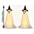 thumbnail image 3 of BiFandian 2-Pack Halloween Ghost Decorations Outdoor, Ghost Decor with String Lights Remote Control, Spooky Party Decor for Living Room, Bedroom, Window, Halloween Decoration Indoor, 3 of 7