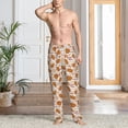 thumbnail image 2 of Hirioo Cartoon for Men's PJ Pajama Pants Sleep Pants Men's Home Trousers with Pockets,S-3XL-Medium, 2 of 6