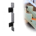 thumbnail image 1 of Outdor Adjustable Stair Stringer Hanger Heavy Duty Steel Support Bracket For Wooden Steps Construction Hardware, 1 of 4