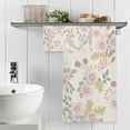 thumbnail image 5 of Dreamtimes Wild Flowers Soft Cotton Towel Sets 2 Piece, 1 Bath Towel 1 Hand Towel Quick Dry Highly Absorbent Bath Towels Washcloths for Bathroom, Gym, Hotel, and Spa, 5 of 7