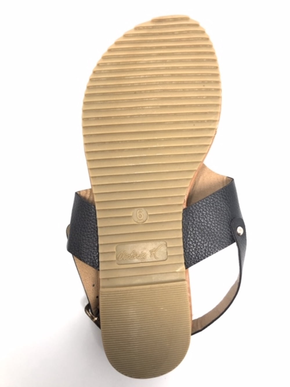 Victoria K Women's Gold Applique With Studs Sandals