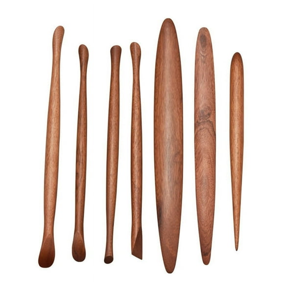 Handmade Pottery Clay Tools Set-Wood Clay Carving Tools, Fine Carving, Arts and Crafts Color Sludge
