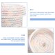 thumbnail image 5 of unbranded 1Ud Cotton Woven Basket for Home Storage White Desktop Organizer for Clothing and Paperwork, 5 of 6