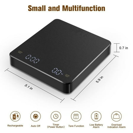 

Sleek and Efficient Electronic Coffee Scale with Temperature Protection (Coffee Maker Parts & Accessories for Coffee Table、Kitchen)