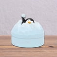 thumbnail image 4 of Cenicero de animales con 3 ranuras para cigarrillos, decoración, estuche de almacenamiento, joyero Isla Pingüino, 4 of 9