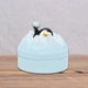 thumbnail image 4 of Cenicero con forma de animal, porta cigarrillos con tapa, escultura coleccionable Isla Pingüino, 4 of 9