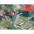 thumbnail image 4 of Ambesonne Leaf Quilted Bedspread Set 3 Pcs, Nature Crepe Ginger Flower, Queen Size, Dark Green Green, 4 of 5