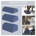 thumbnail image 3 of WOWMAX Foot Stool Under Desk, Foot Rest Under Desk for Office Use, Foot Rest for Under Desk at Work, Footrest with 3 Adjustable Heights for Car & Office, Duaable Oxford Cover, Easy to Clean, 3 of 6
