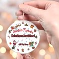thumbnail image 3 of Santa's Favorite Solutions Architect Ceramic Ornament, Custom Christmas Ornament, Christmas 2025 Tree Decoration, Gift for Family, Friends & Coworkers, 3 of 5
