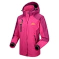 thumbnail image 4 of Chaqueta Irfora Lixada chaqueta impermeable impermeable a prueba de viento ropa deportiva senderismo al aire libre que viaja deportes de ciclo desmontable capa con capucha para las mujeres Irfora Chaqueta, 4 of 7