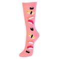 thumbnail image 1 of Women's Comfort Novelty Crew Socks, Sushi Orange, 1 Pair, 1 of 2