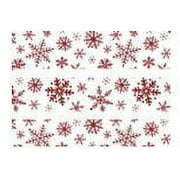 Red Snowflakes Edible Photo Image Cake Border Decoration