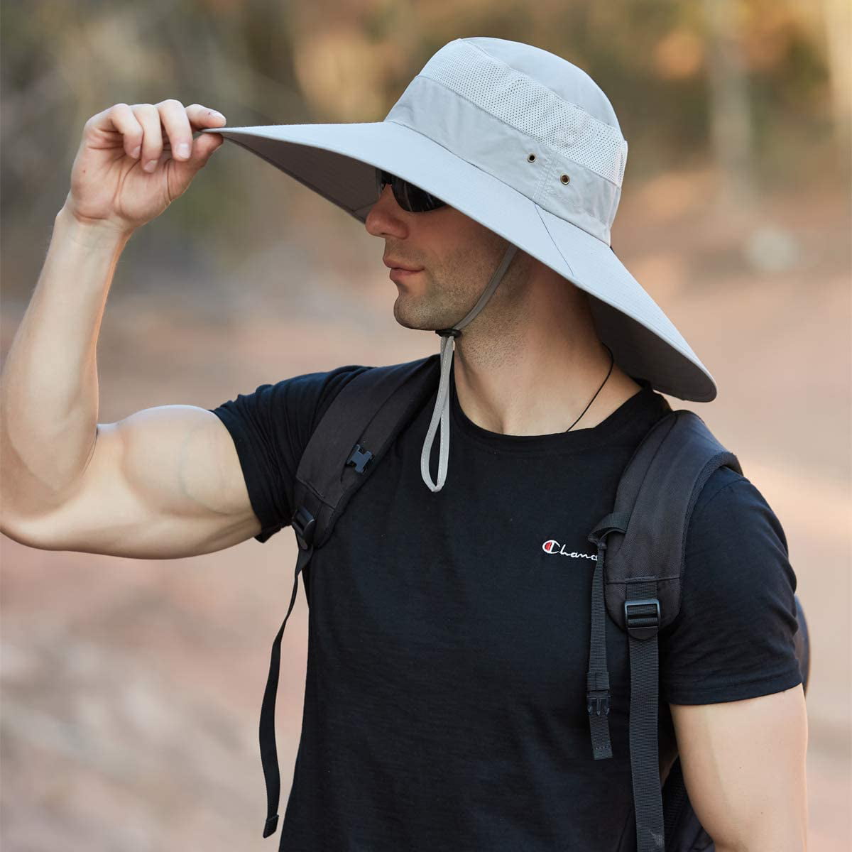 Super Wide Brim Bucket Hat UPF50+ Waterproof Sun Hat for Fishing