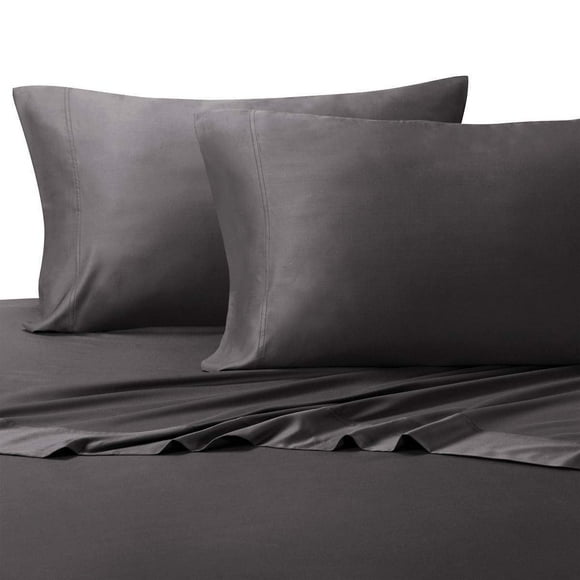 Silky-Soft Viscose from Bamboo-Cotton Hybrid, California King 4PC Bed Sheets Set, Charcoal