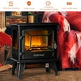 thumbnail image 6 of Costway Fireplace Heater Stove Thermostat & Flame Effect, 6 of 10