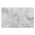 thumbnail image 1 of 20x32 inch Bath Rug Runner in Elegant Marble - Soft & Luxurious Microfiber Bathroom Mat, Non-Slip, Long Design, Perfect for Tub & Shower, Machine-Washable, 1 of 5