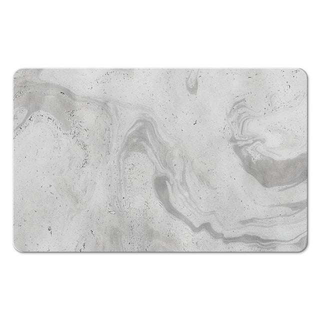 20x32 inch Bath Rug Runner in Elegant Marble - Soft & Luxurious Microfiber Bathroom Mat, Non-Slip, Long Design, Perfect for Tub & Shower, Machine-Washable