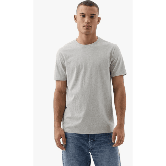 Gap Mens Everyday Soft Crewneck T-Shirt Tee - Heather Grey - Large