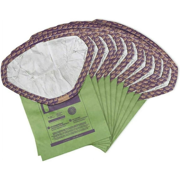 Intercept Micro Filter Bags with Open Collar and 6-Quart Capacity compatible with ProTeam 107314 New