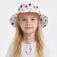 thumbnail image 2 of NIEWTR Summer Beach Hats Baby Sun Hat Toddler Summer UPF 50+ Sun Protective Bucket Hat Wide Brim Beach Hats for Baby Boys Girls 0-6 Years（Watermelon Red,6-10 Years), 2 of 5