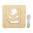 thumbnail image 1 of Wooden Bedside Lamp,LED Night Light 3D Night Light LED Night Light Built for the Future, 1 of 14