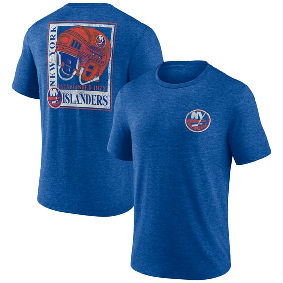 Men's  Royal New York Islanders Earnest Will Tri-Blend T-Shirt