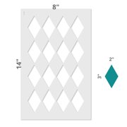 Small Harlequin Wallpaper Design Wall Stencil SKU #2696 by Designer Stencils