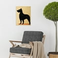 thumbnail image 2 of Surreal Black Terrier Dog Painting Unframed Wall Art Print Poster Home Decor, 2 of 3