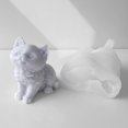 thumbnail image 4 of Sitting Cat Candle Molds 3D Animal Silicone Mold for Candle Making DIY Handmade Soap Aromatherapy Epoxy Resin Mould B, 4 of 4