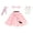 Light Pink, variant on Hip Hop 50's Shop 1950s Adult 4 Piece Poodle Skirt Costume Outfit for Women with Accessories (glasses, socks, scarf) (Medium/Large Hot Pink)
