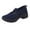 Blue, variant on Womens Slip-On Walking Shoes Summer Breathable Mesh Shoes Running Shopping Flat Comfort Wedge Platform Loafers Casual Shoes Women's Hollow Out Wedge Sport Shoes