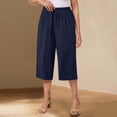 thumbnail image 1 of WILLBEST Pantalones Casuales Cortos para Mujer, Cómodos, Holgados, de Pierna Ancha, Lavado Suave y Arrugado, para Uso Diario O para La Playa. Chica, 1 of 8