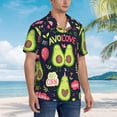 thumbnail image 3 of Disketp Hawaiian Shirts For Men,Avocado Love Print Mens Casual Short Sleeve Button Down Shirts Beach Shirt, 3 of 7