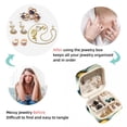 thumbnail image 4 of Daisy Travel Portable Jewelry Organizer Box with Earring Holder, Bracelet Holder, and Necklace Organizer for Girls and Women, 4 of 6