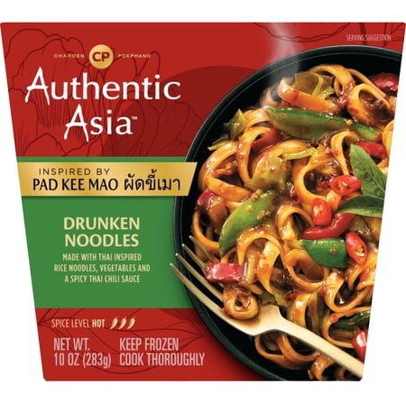 Authentic Asia Drunken Noodles Meal 10oz (Frozen Dinner)